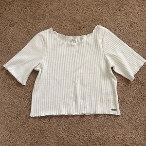 New white Roxy top